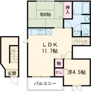 プランドゥ鳥栖Ⅱの間取り画像