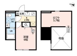 クレスト平塚の間取り画像