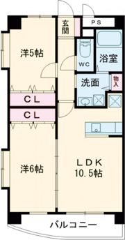 E．POPULARⅡの間取り画像