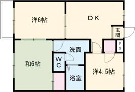 サンライズ小郡Aの間取り画像