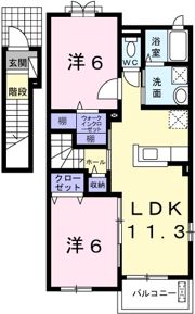 マリッチ赤穂Aの間取り画像