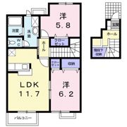 バウムBの間取り画像