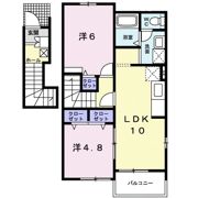 プラシード Bの間取り画像