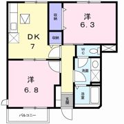 グリーンダイヤ村瀬 B棟の間取り画像