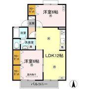 ドミール円座 B棟の間取り画像