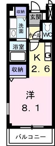 エスポワール土居 Bの間取り画像