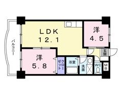 レポサール弥勒寺の間取り画像