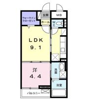 セゾン アキの間取り画像