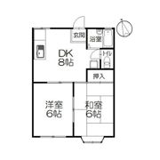 湘南コーポB棟の間取り画像