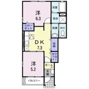 カーサ．エテルノ Ⅱの間取り画像