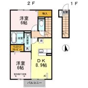 セジュール笹谷Ⅱの間取り画像