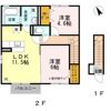 サンライズコーポ Dの間取り画像