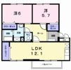 ソシア新白河Aの間取り画像