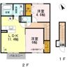 サンライズコーポ Dの間取り画像