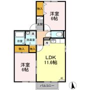 セジュール松縄 B棟の間取り画像