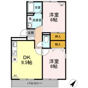 シャトレー西本Ⅱの間取り画像