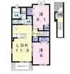 クラール元山Oの間取り画像