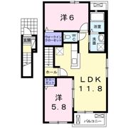 ティファニーⅡの間取り画像