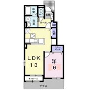 ルクア三条 Aの間取り画像