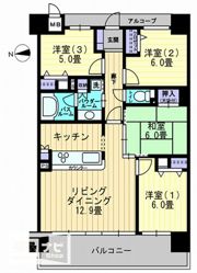 アルファステイツ高松駅前の間取り画像