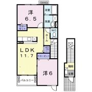 パステルハイツの間取り画像