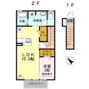 フレールαの間取り画像