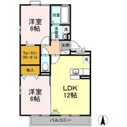 マリンプラザ Bの間取り画像