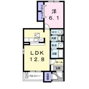 ノース リヴァーBの間取り画像