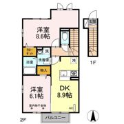 ピークメイル Aの間取り画像