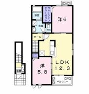 サニーヒルズ Dの間取り画像