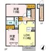 メリーロード Aの間取り画像