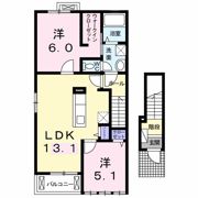 プリィエドック Kの間取り画像