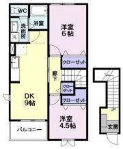 オルテンシア Aの間取り画像