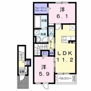 シャイニング Aの間取り画像