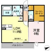 プレンティー曙の間取り画像