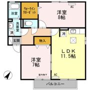 ロイヤルパレス引野 A棟の間取り画像