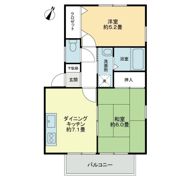 フォブールかざしヶ丘Cの間取り画像