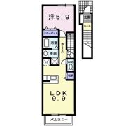 フルールM2の間取り画像