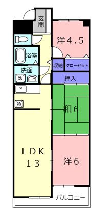 キャピタル新大宮の間取り画像