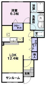 グレース フィールドの間取り画像