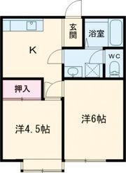 ハイツ米沢の間取り画像