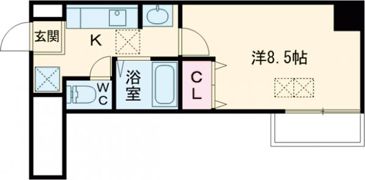 フクダ不動産新大宮マンションの間取り画像