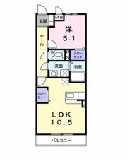ベルフルールN・Kの間取り画像