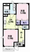 ヴィラ ベルグの間取り画像