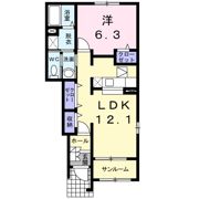アフロディーティア Ⅱの間取り画像
