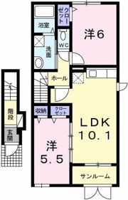 プラシード小嶋の間取り画像