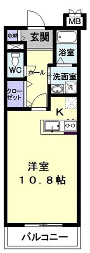 パラディーゾ春日町の間取り画像