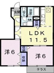 シャトーローリエCの間取り画像