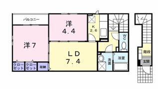 コートドールⅡの間取り画像