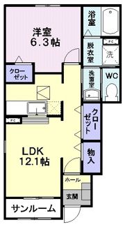 リリエンハイム Cの間取り画像
